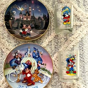 Limited edition Disney plate & Cups